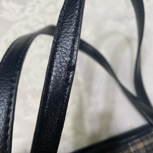 Tommy Hilfiger vintage black plaid wool tote. - Picture 5 of 8